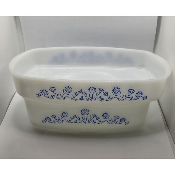 Federal Oven Proof White Milk Glass 1 1/2 Qt Oblong Casserol Dish & Loaf Pan - Picture 2 of 16